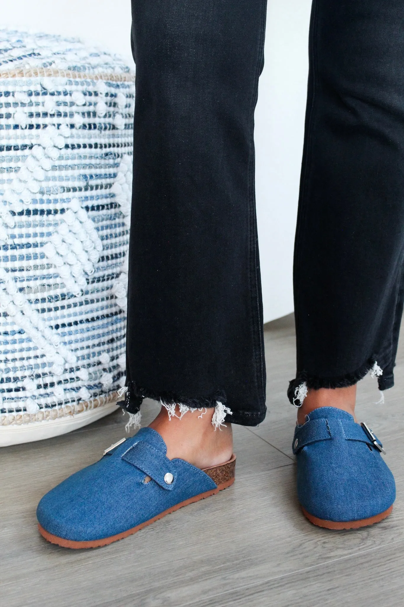Denver Soft Footbed Clog • Denim - FINAL SALE