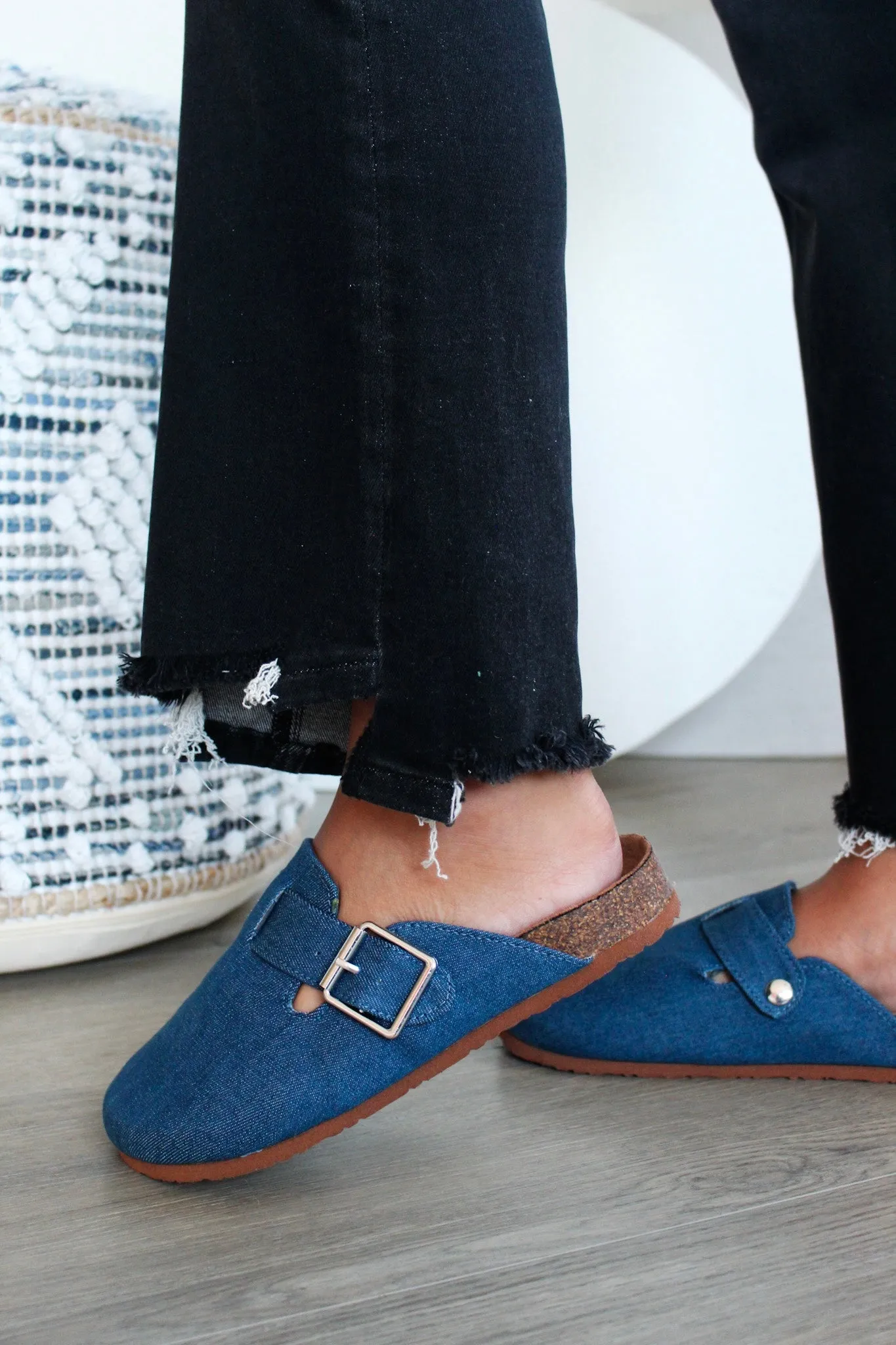 Denver Soft Footbed Clog • Denim - FINAL SALE
