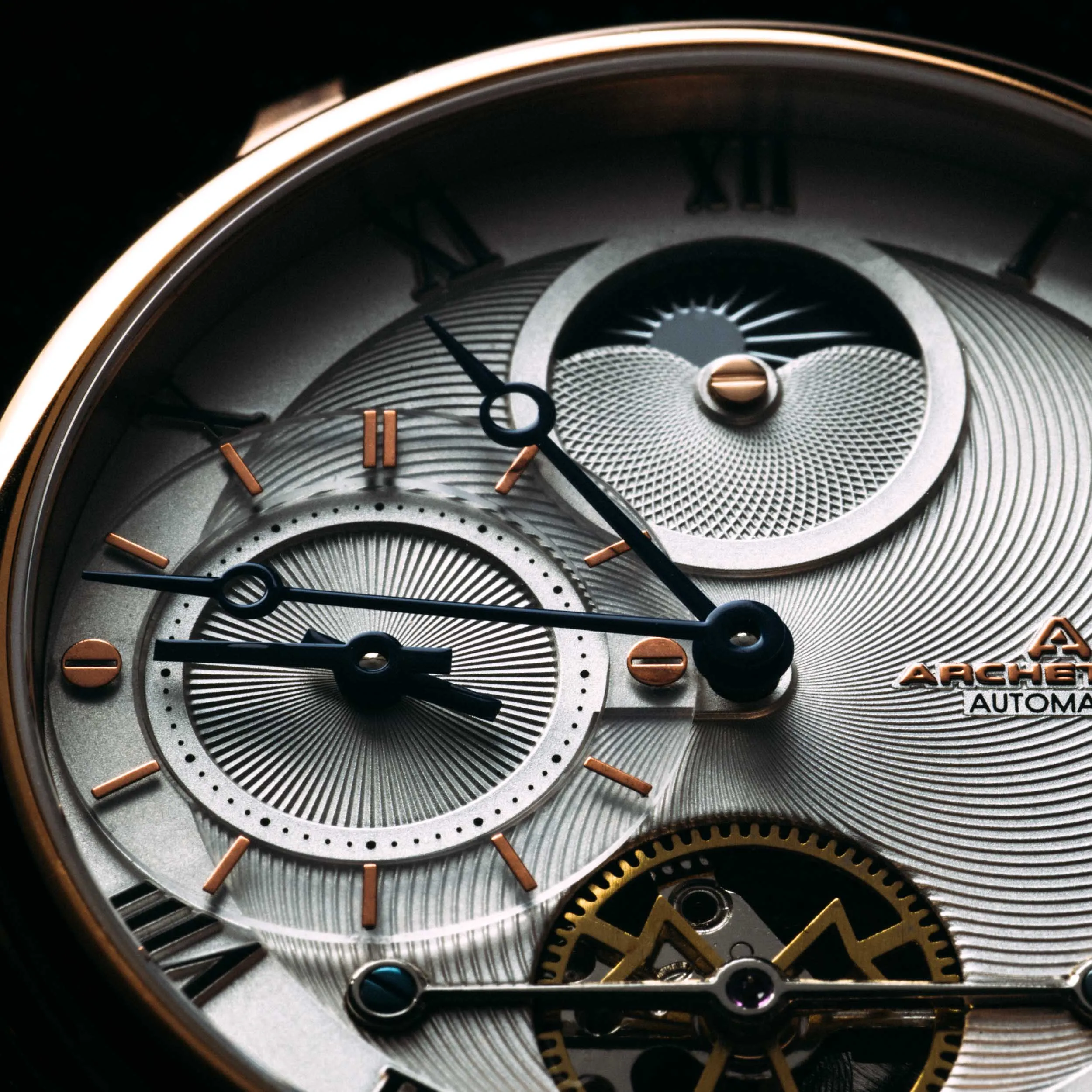 Dorian Automatic Rose Gold White