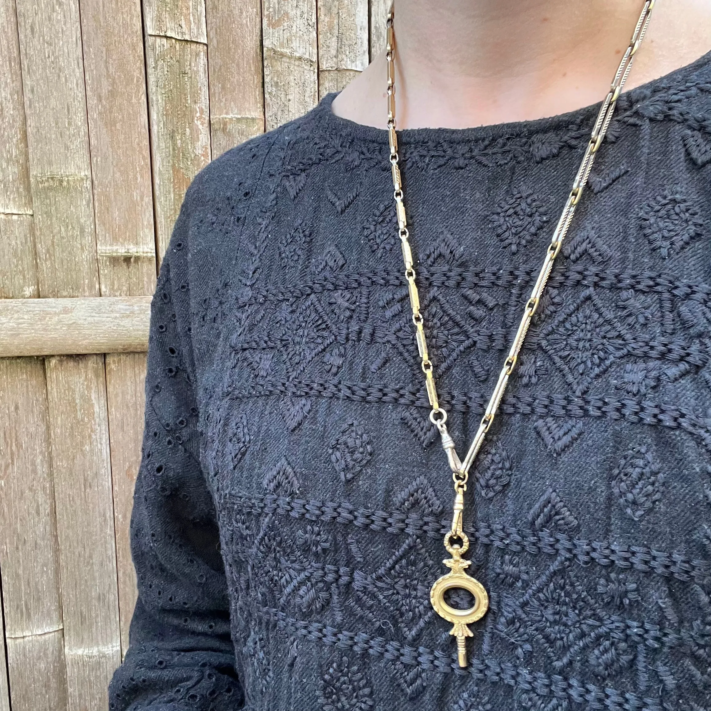 Double Eagle Head Antique Watch Key