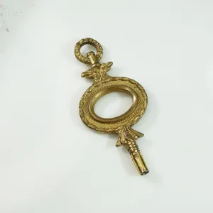 Double Eagle Head Antique Watch Key