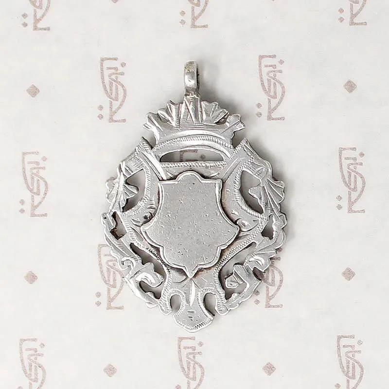 Double Sided Engraved & Cut Out Sterling Fob