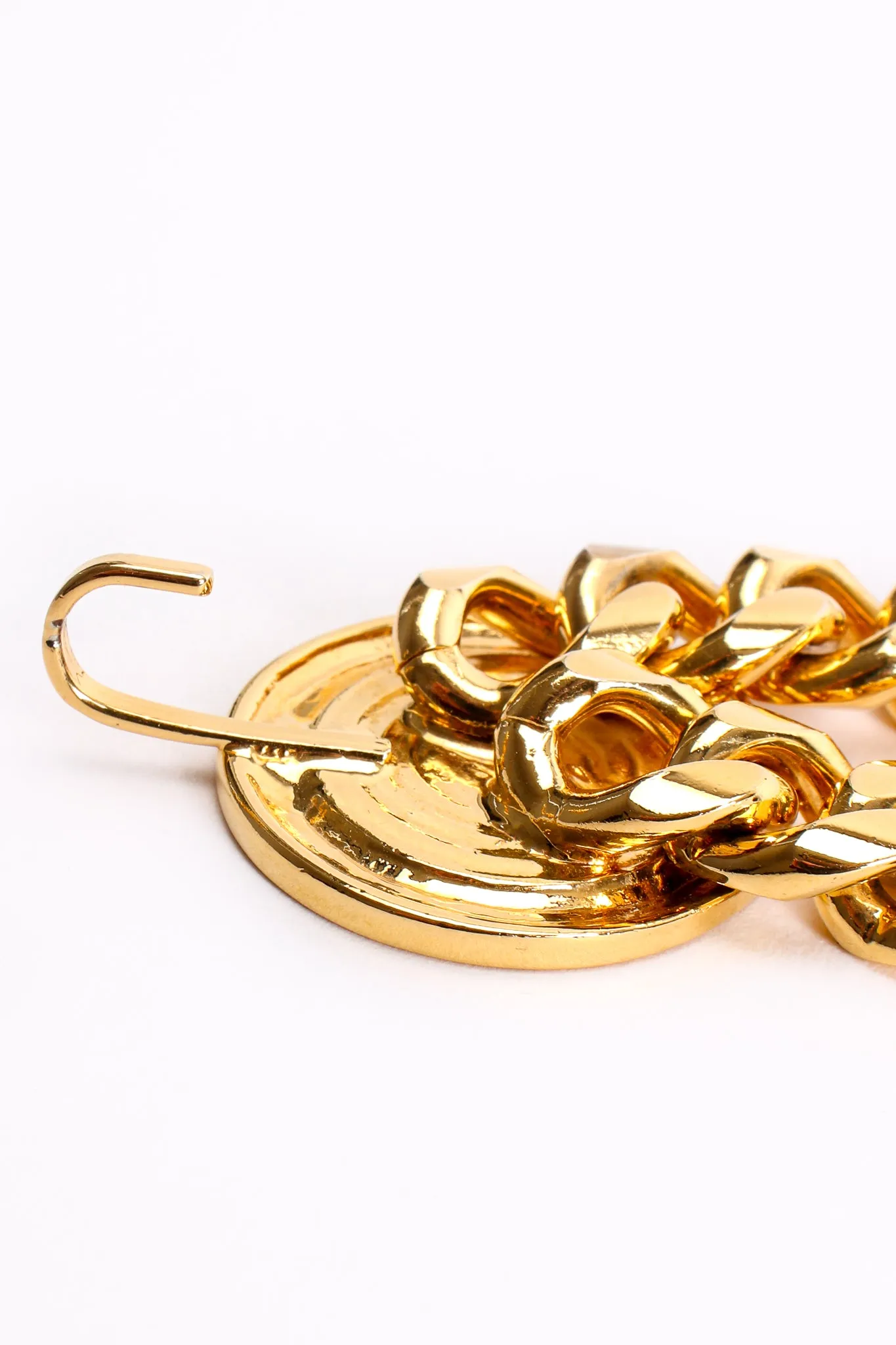 Draped Enamel Coin Chain Belt