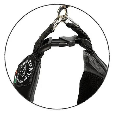 Easy Fit Black Mesh Harness with Adjustable Girth