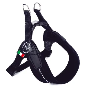 Easy Fit Black Mesh Harness with Adjustable Girth