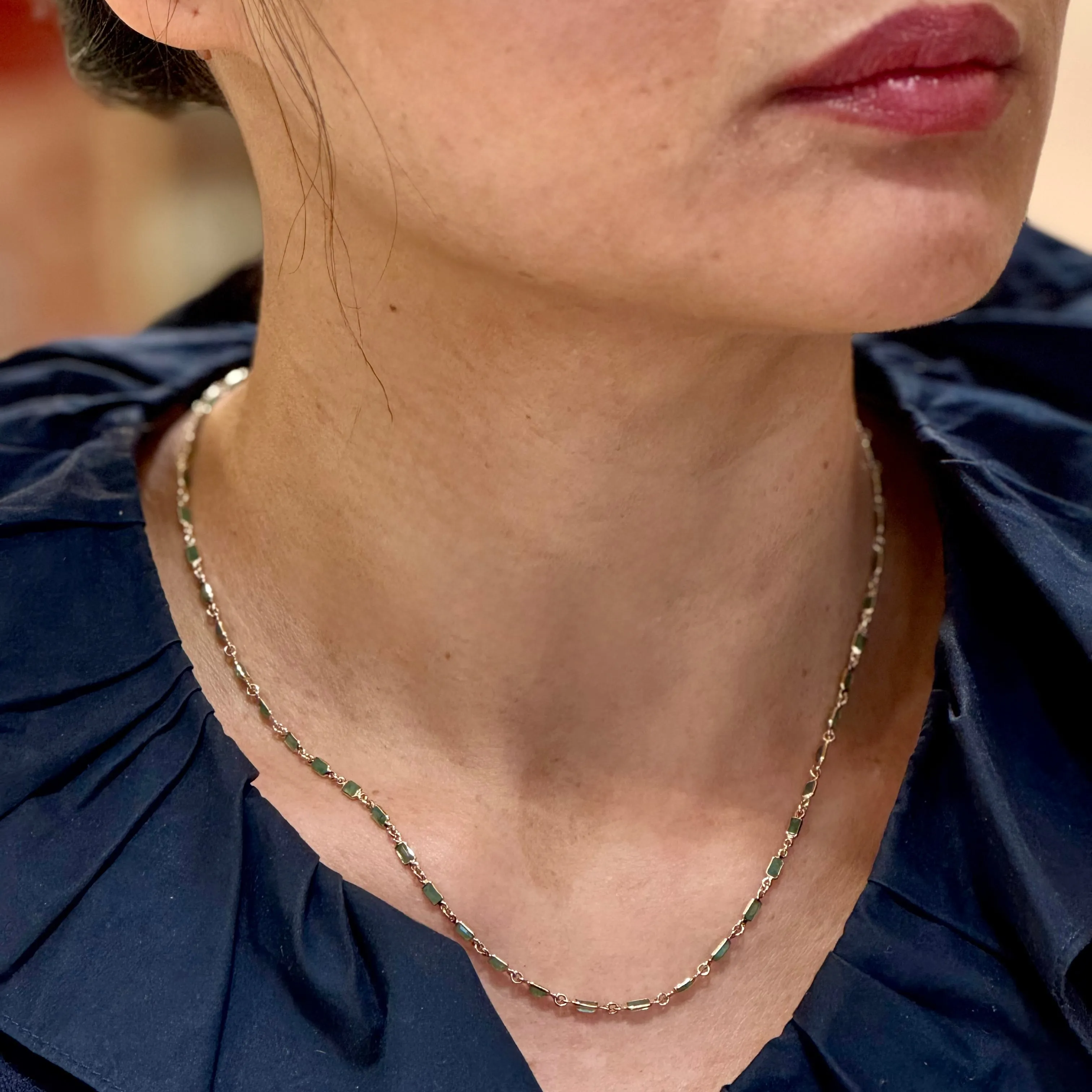 Emerald All The Way Necklace