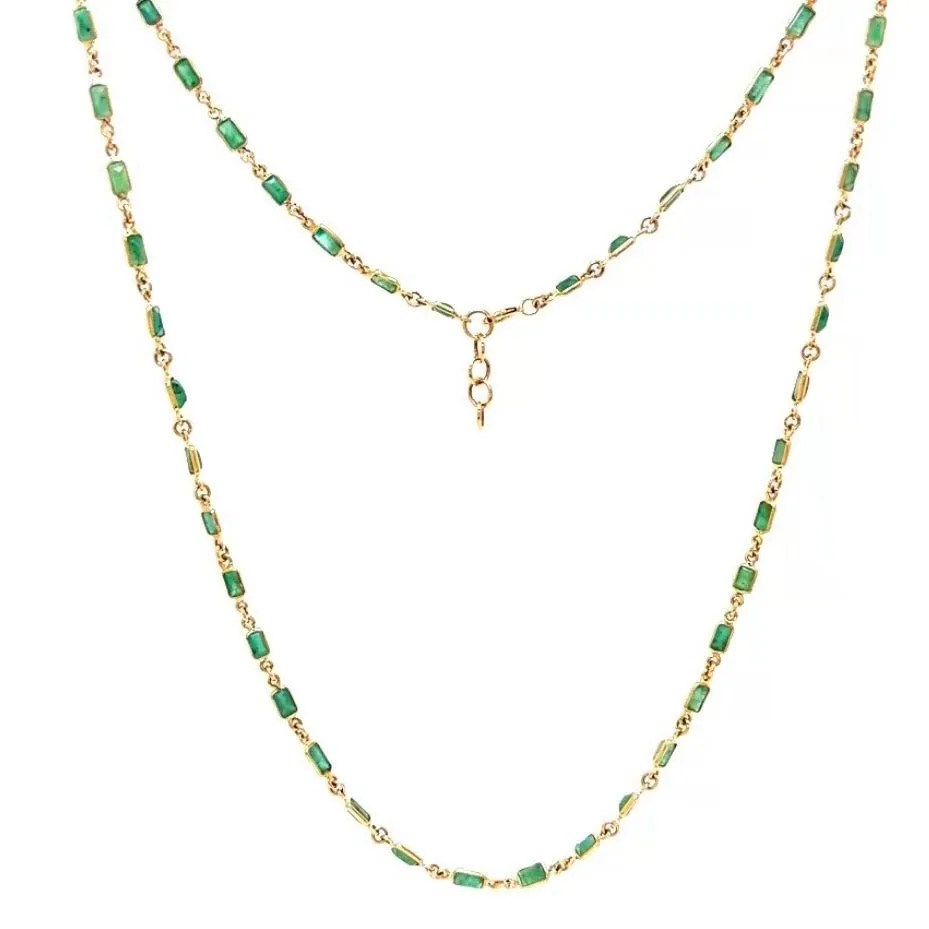 Emerald All The Way Necklace