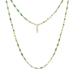 Emerald All The Way Necklace