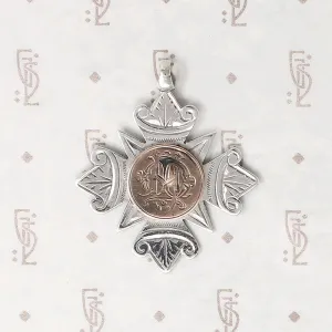 English Sterling Killarney Accordion Fob Medal