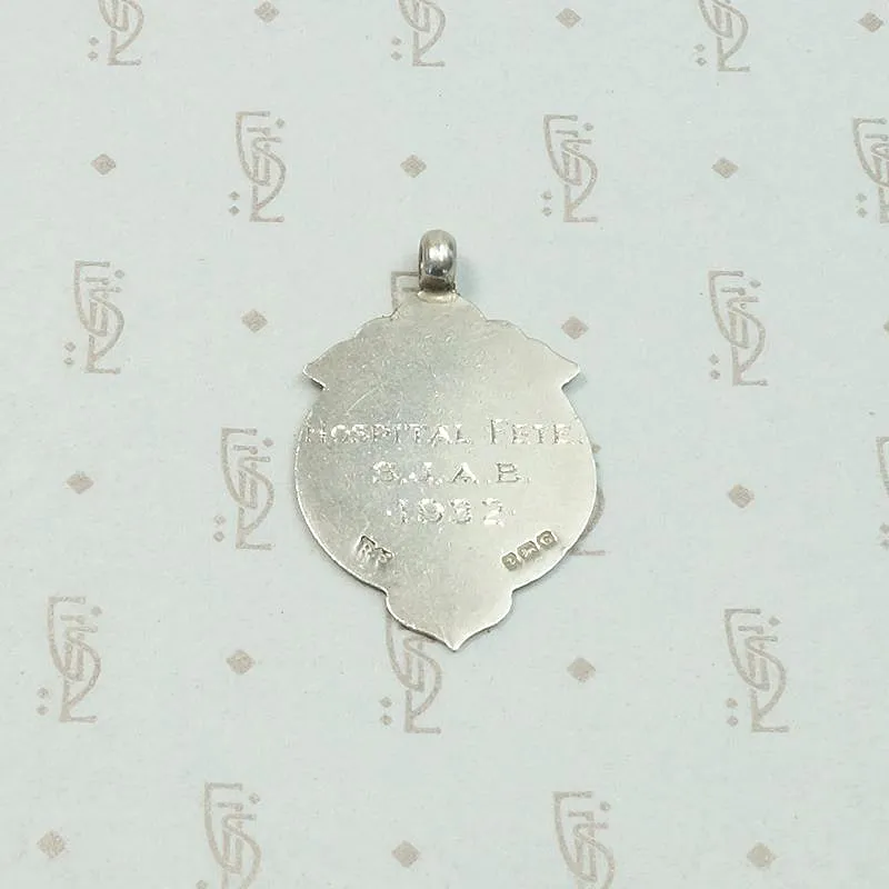 English Sterling Shield Fob