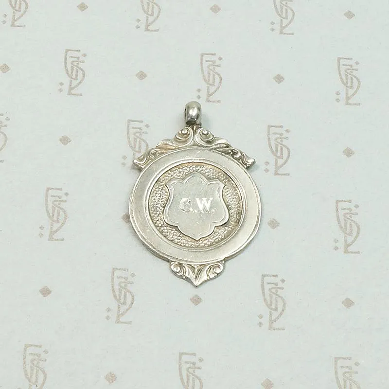 English Sterling Shield Fob