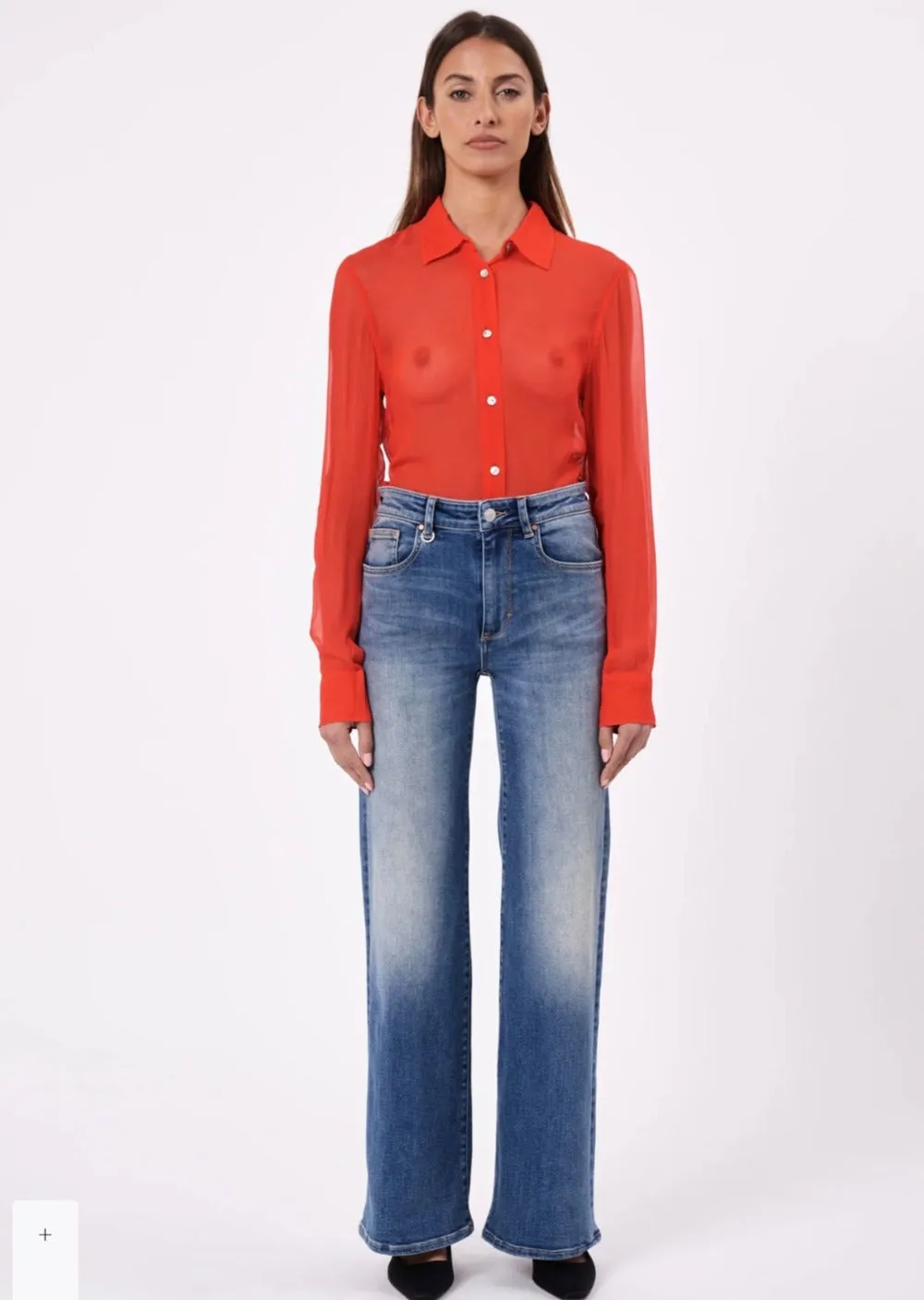 Eva Wide Parisienne Mid Vintage Indigo