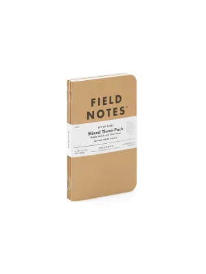 Field Notes Original Kraft 3 Pack Mixed Paper