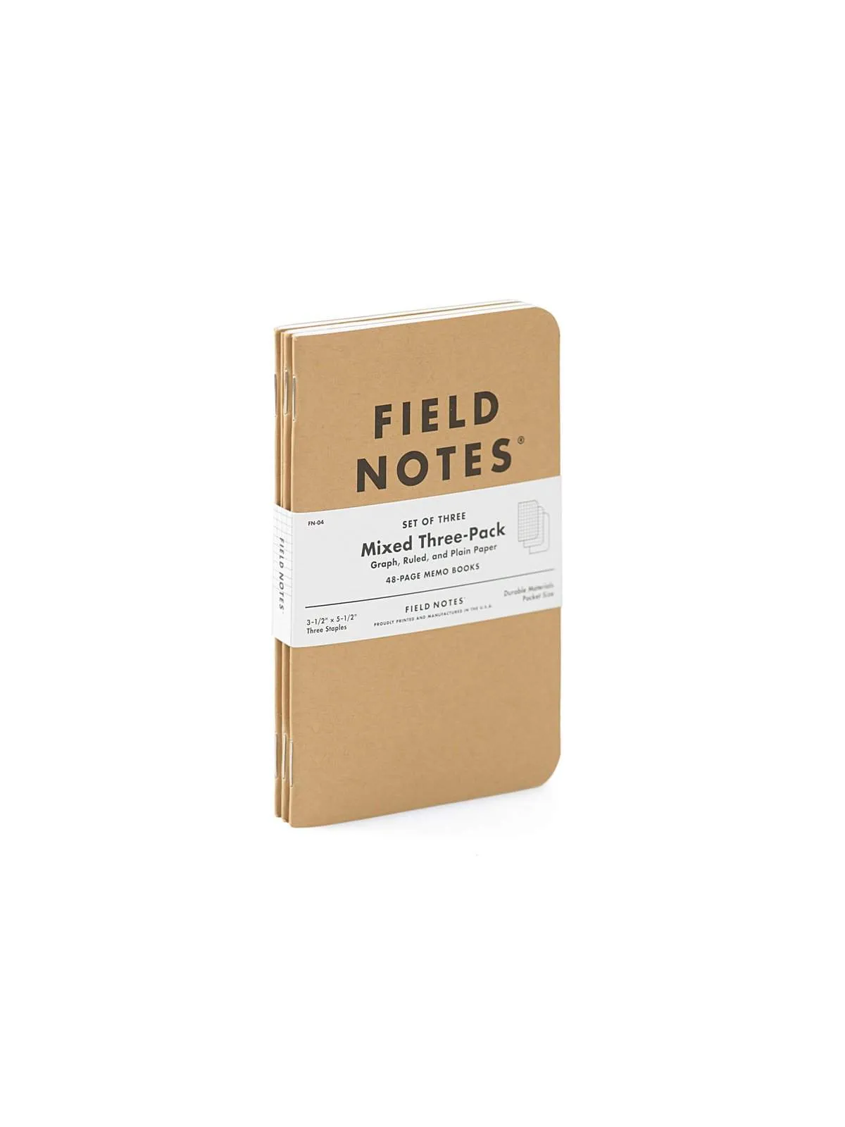 Field Notes Original Kraft 3 Pack Mixed Paper