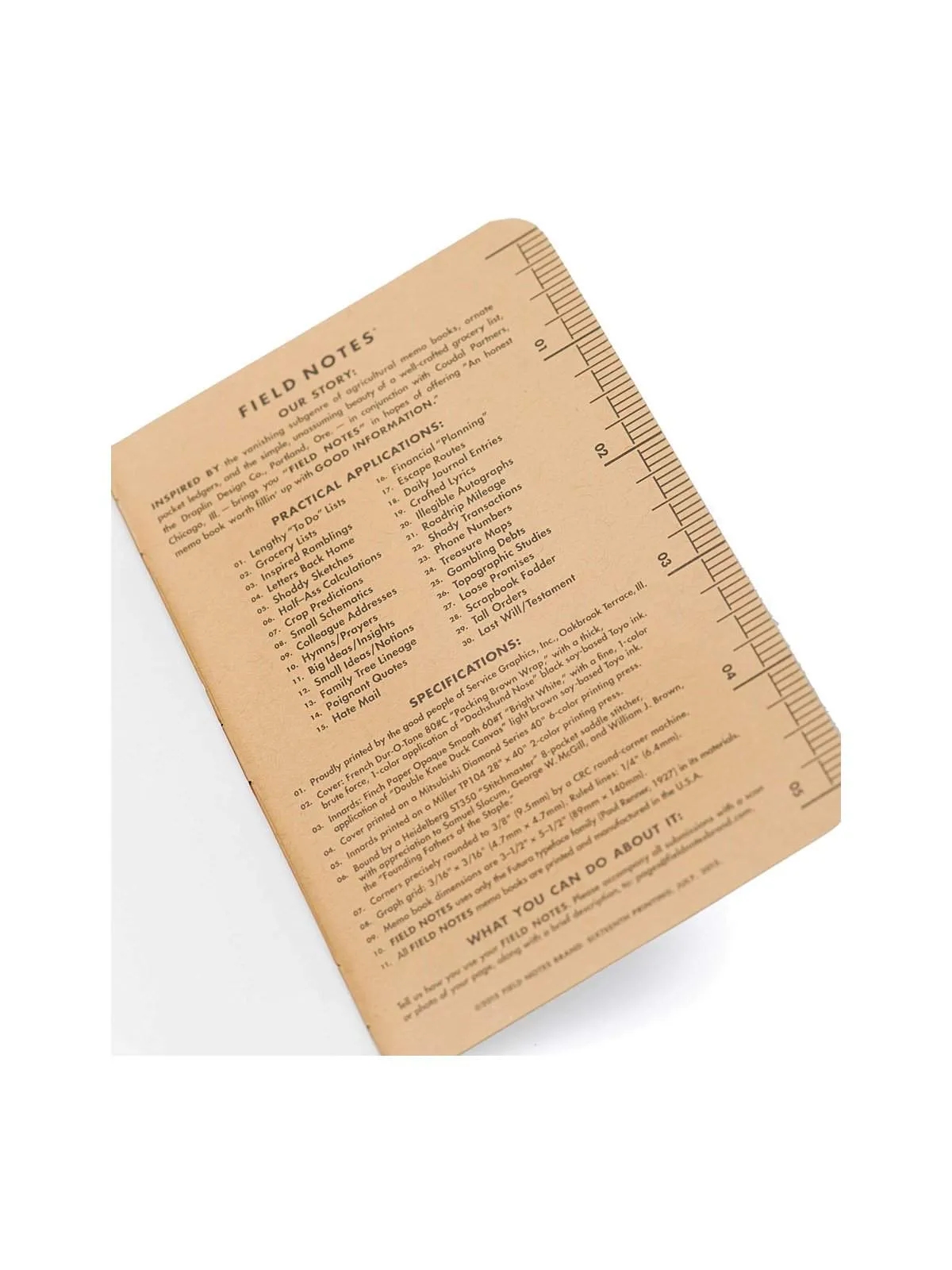 Field Notes Original Kraft 3 Pack Mixed Paper