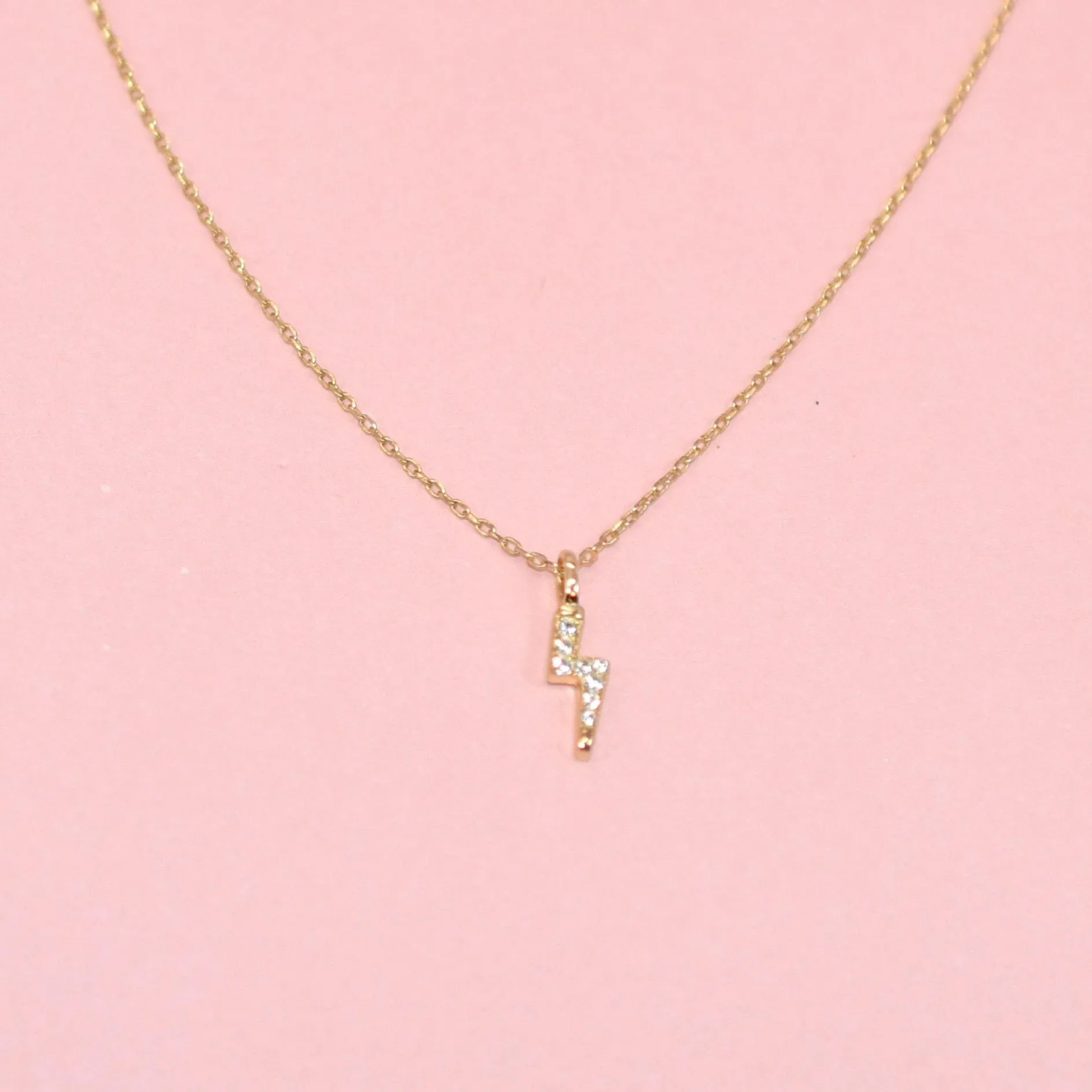 Flash Pave Pendant Necklace