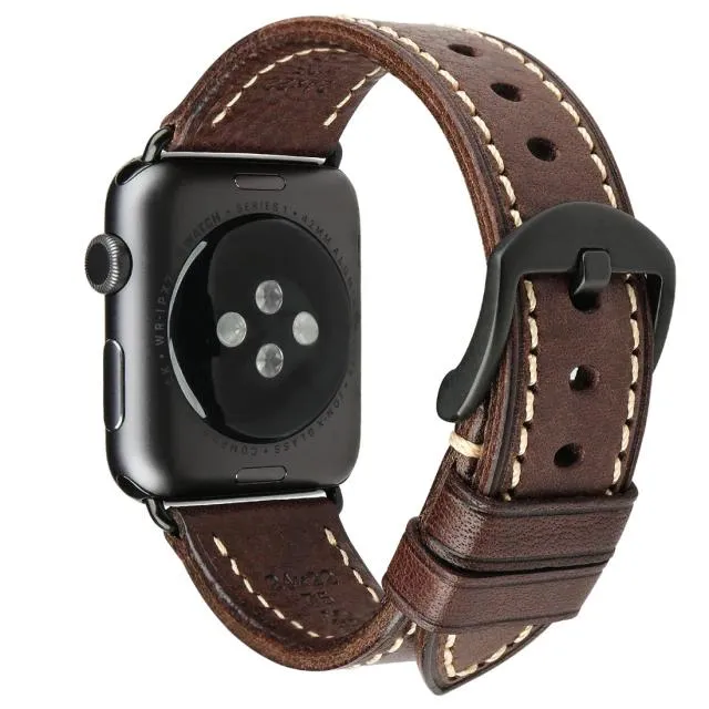Furper APL4066 Premium Genuine Leather Apple Watch Straps Replacement For 44MM 40MM 42MM 38MM All Series