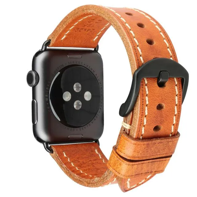 Furper APL4066 Premium Genuine Leather Apple Watch Straps Replacement For 44MM 40MM 42MM 38MM All Series