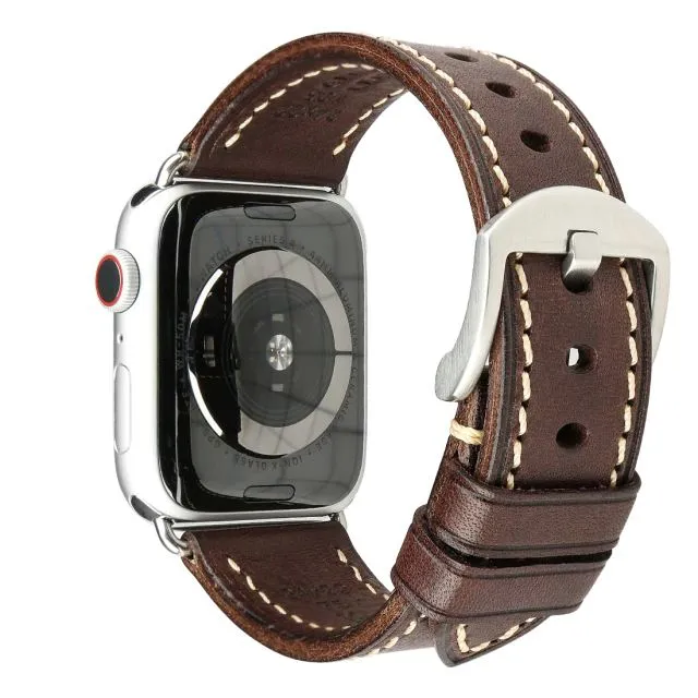 Furper APL4066 Premium Genuine Leather Apple Watch Straps Replacement For 44MM 40MM 42MM 38MM All Series