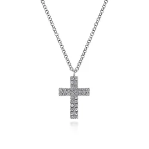 Gabriel & Co. Pave Diamond Cross Pendant