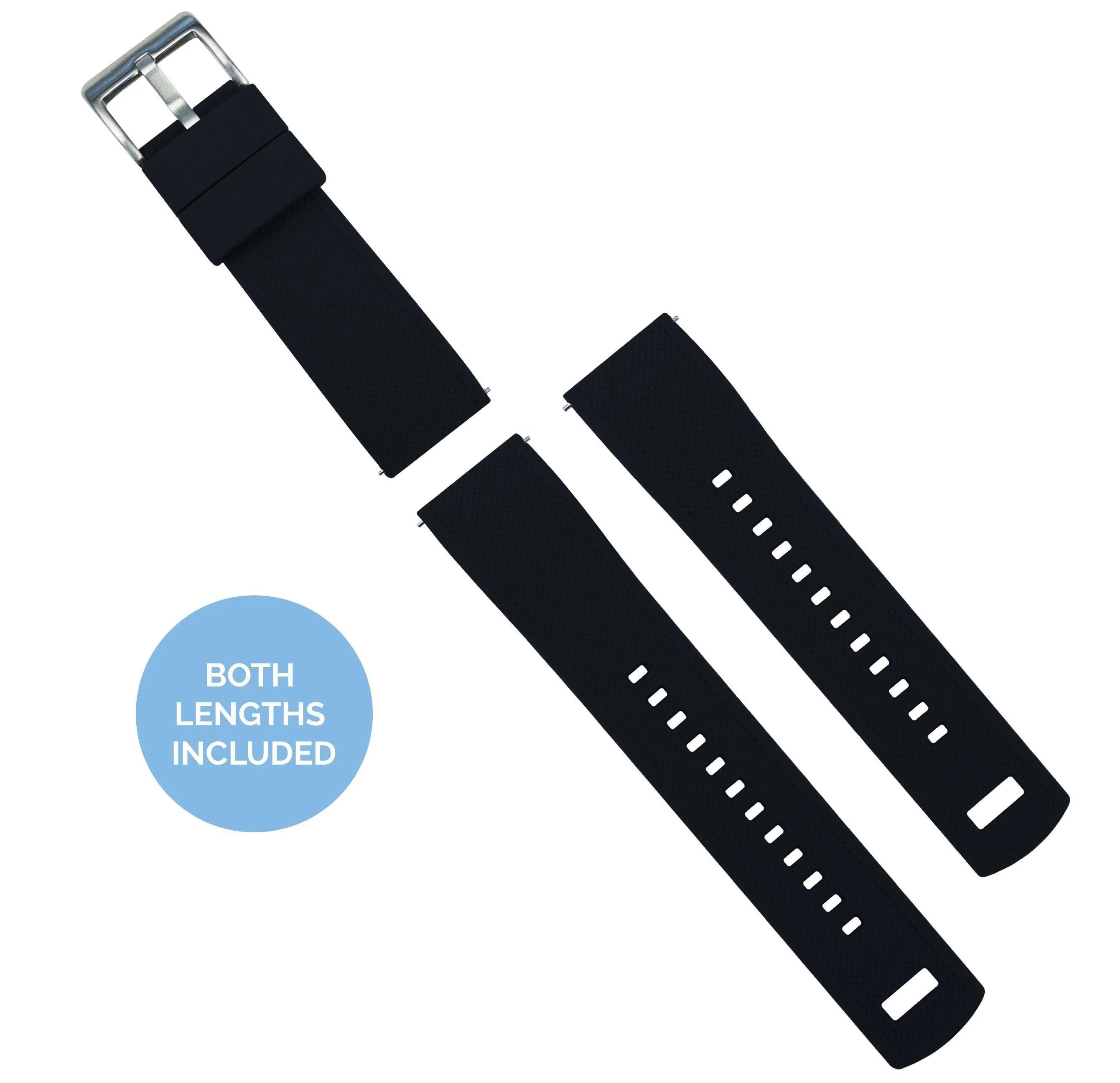 Gear S2 Classic Elite Silicone Black Watch Band