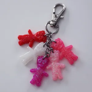 GLITTER GUMMY BABE KEYCHAIN