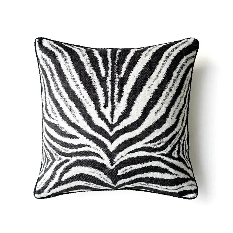 Green and White Staffordshire Dog Decorative Throw Pillow Cover