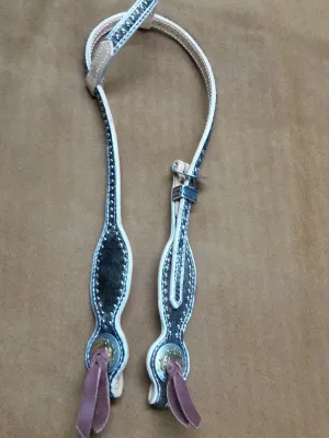 Hair-On Cowhide One Ear Headstall