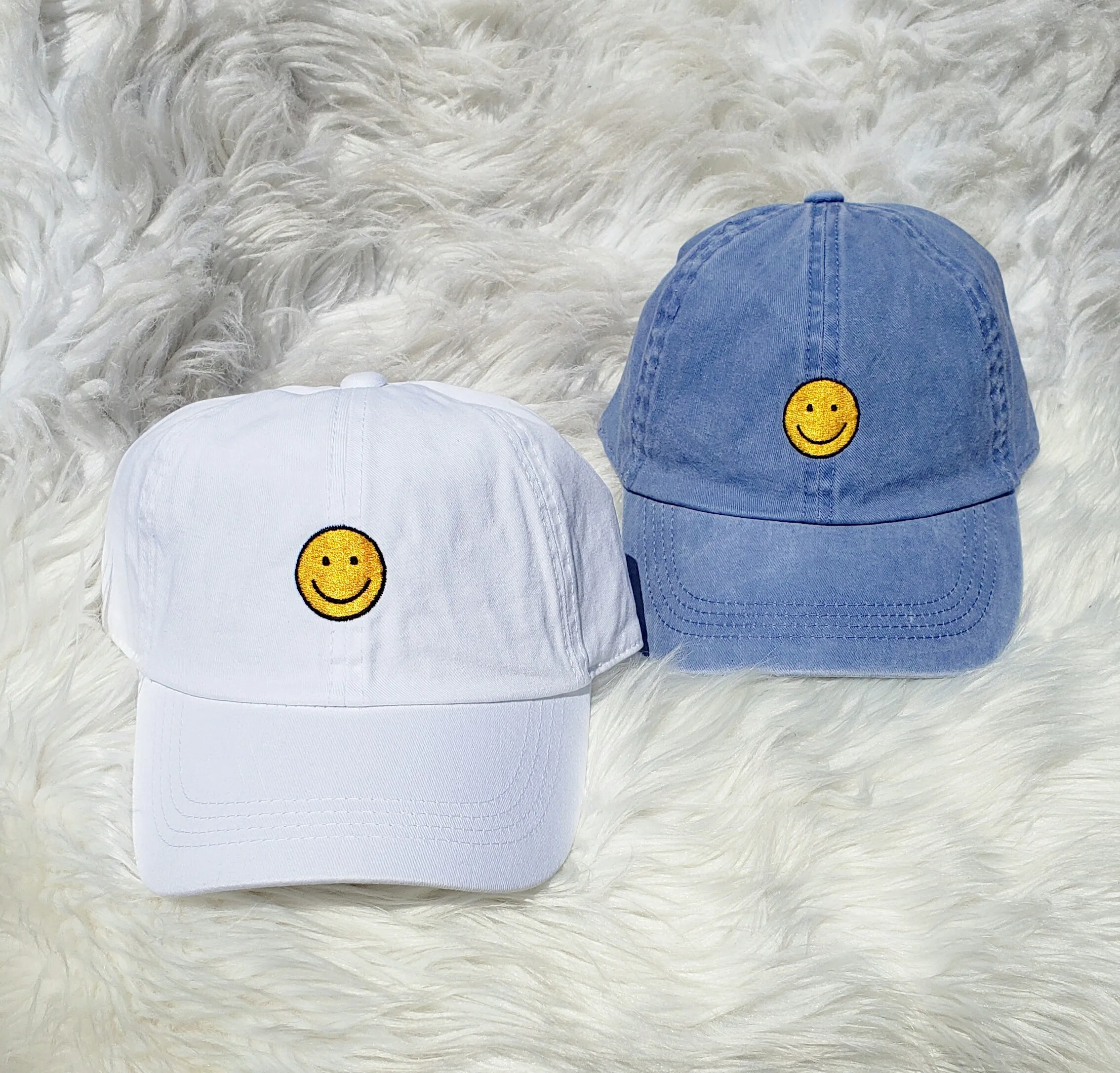 Happy Face Cap - Denim