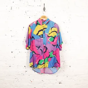 Headlock Vintage Abstract Pattern Shirt - Pink - M
