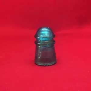 Hemingray-9 Aqua Colored Glass Insulator