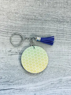 Honeycomb Print Keychain
