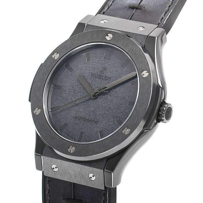 HUBLOT CLASSIC FUSION BERLUTI ALL BLACK 45 MM MEN WATCH 511.CM.0500.VR.BER16