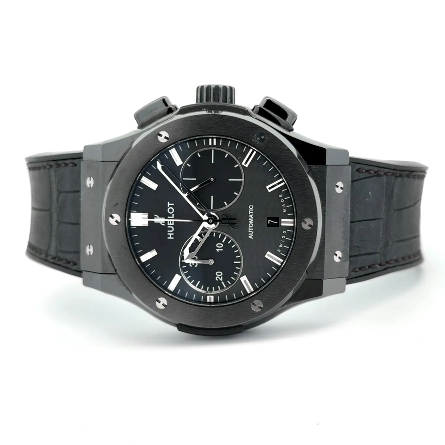 Hublot Classic Fusion Black Magic Chronograph, Carbon Fiber Dial, 45mm