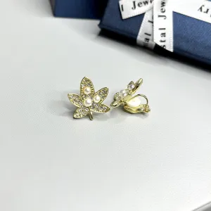INSTOCK-(PACK OF TWO)Pearl ear clips for no pierced ears