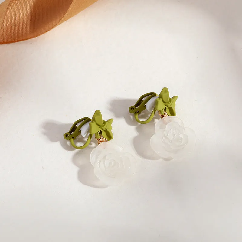 INSTOCK-(PACK OF TWO)Pearl ear clips for no pierced ears