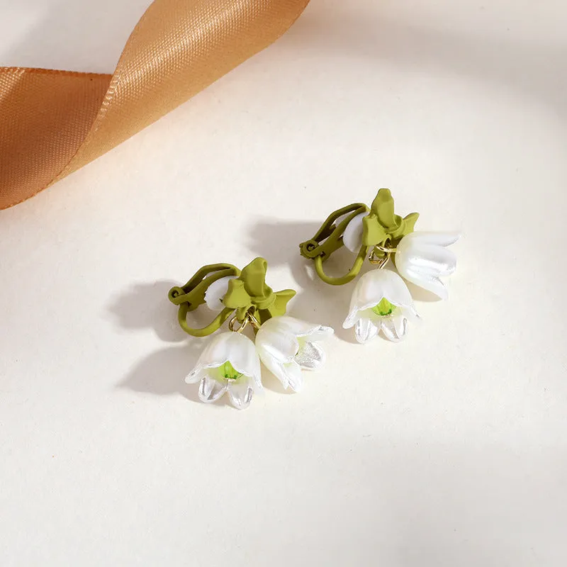 INSTOCK-(PACK OF TWO)Pearl ear clips for no pierced ears