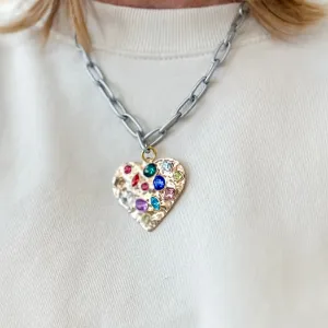 Jeweled Heart Necklace