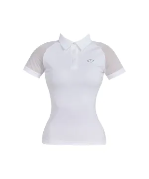 J.Jane Mesh Sleeve Raglan T-Shirt - White