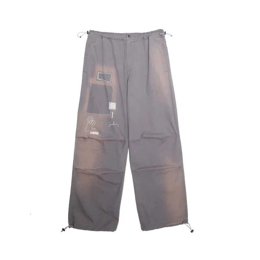 Jungles Jungles Repaired Butt Zip Pant Grey