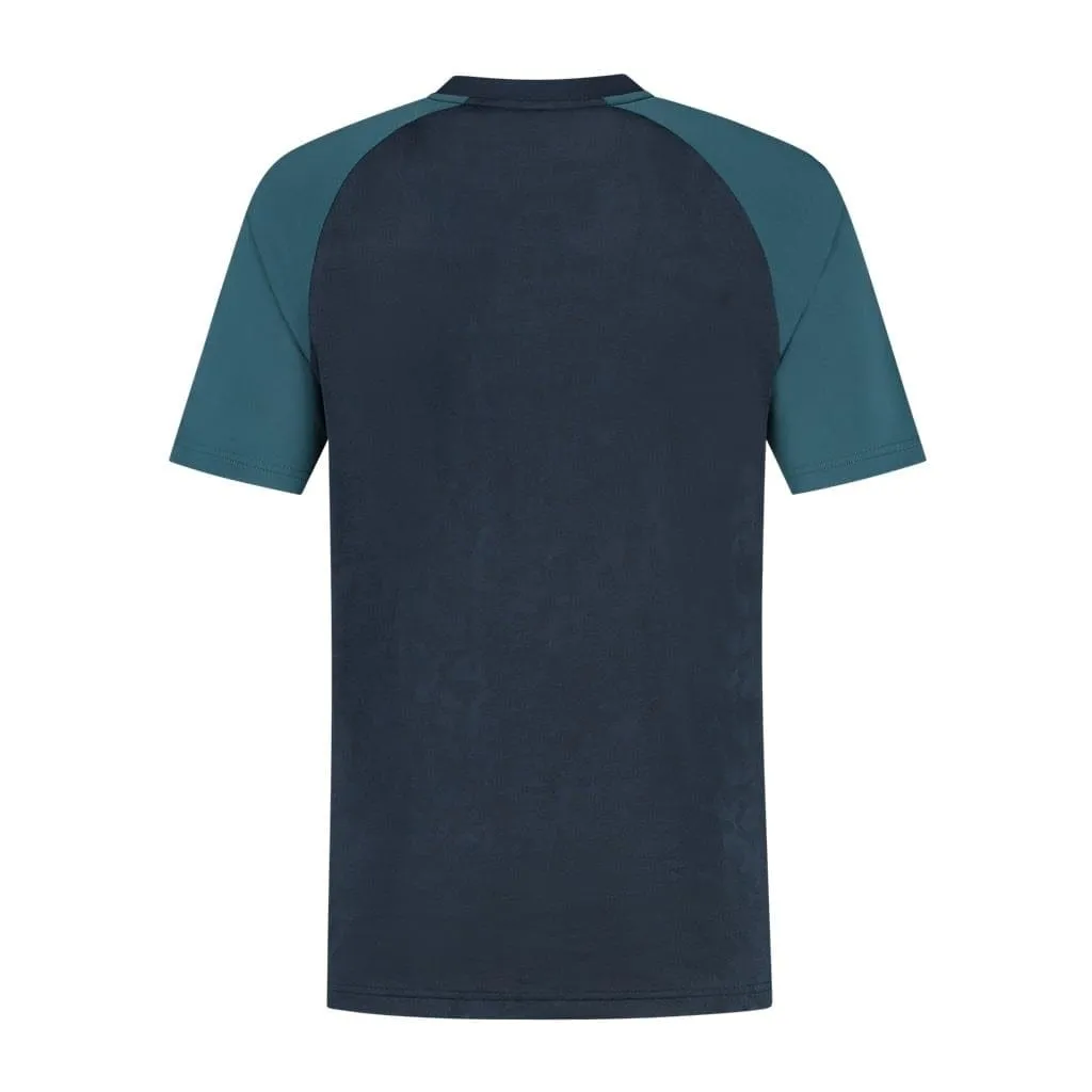 K-Swiss Hypercourt Mesh Crew 3 Mens Badminton T-Shirt - Peacoat / Indian Teal