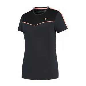 K-Swiss Tac Hypercourt Round Neck Badminton Top 2 - Black