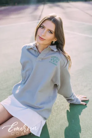 Kappa Delta Classic Tennis Oversized Collared Crew