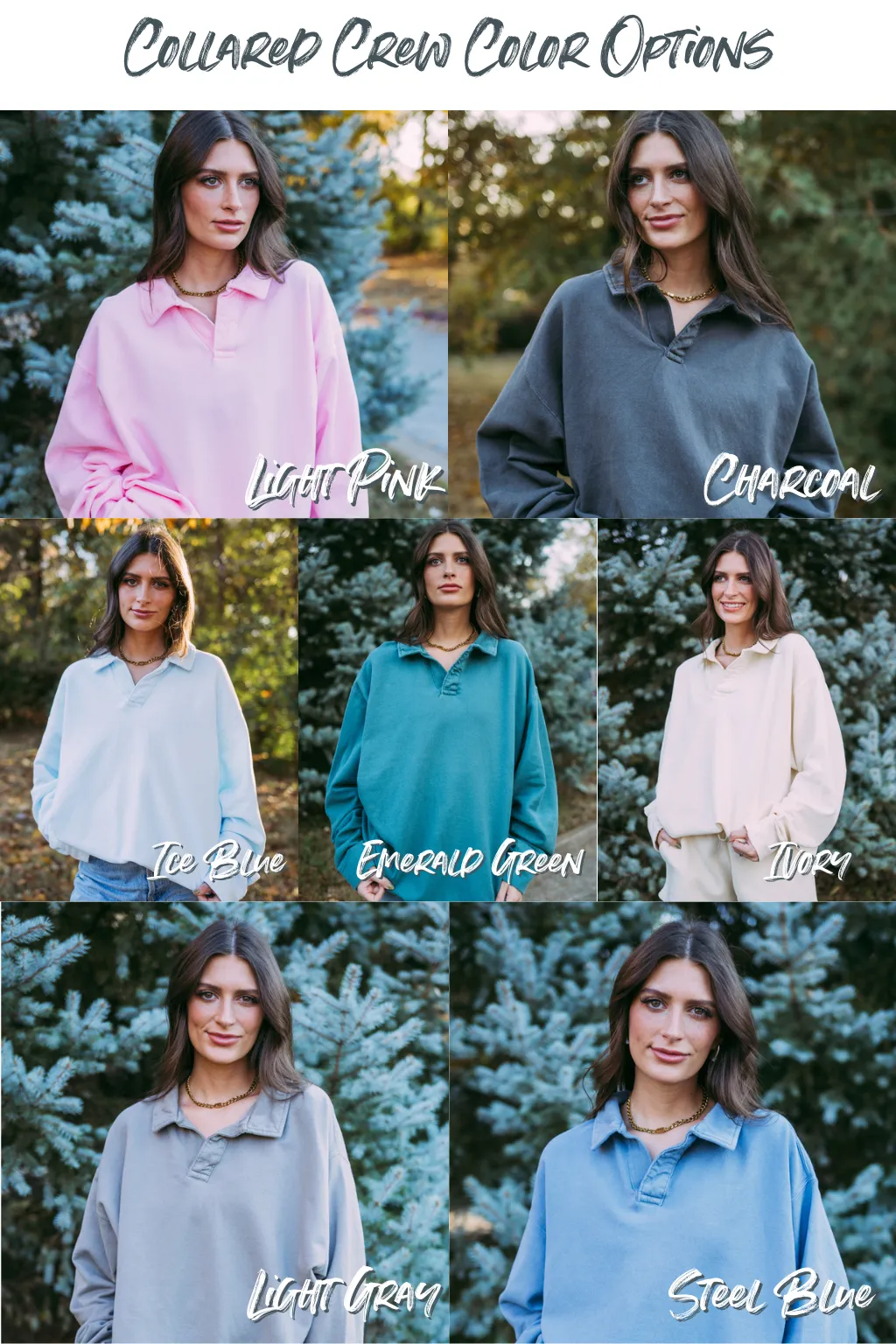 Kappa Delta Classic Tennis Oversized Collared Crew
