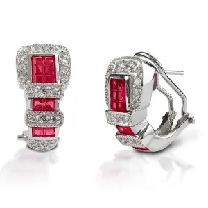 Kelly Herd Ranger Style Buckle Earrings