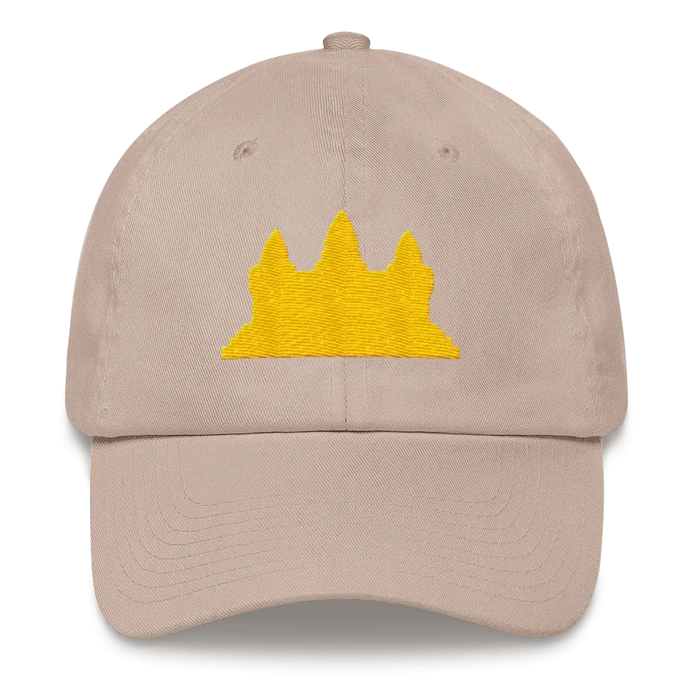 Khmer Cambodia Gold Angkor Wat Classic Dad Hat Cap