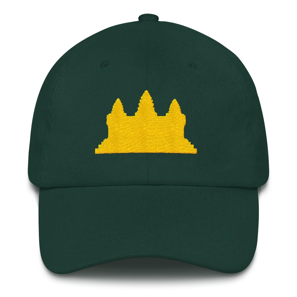 Khmer Cambodia Gold Angkor Wat Classic Dad Hat Cap