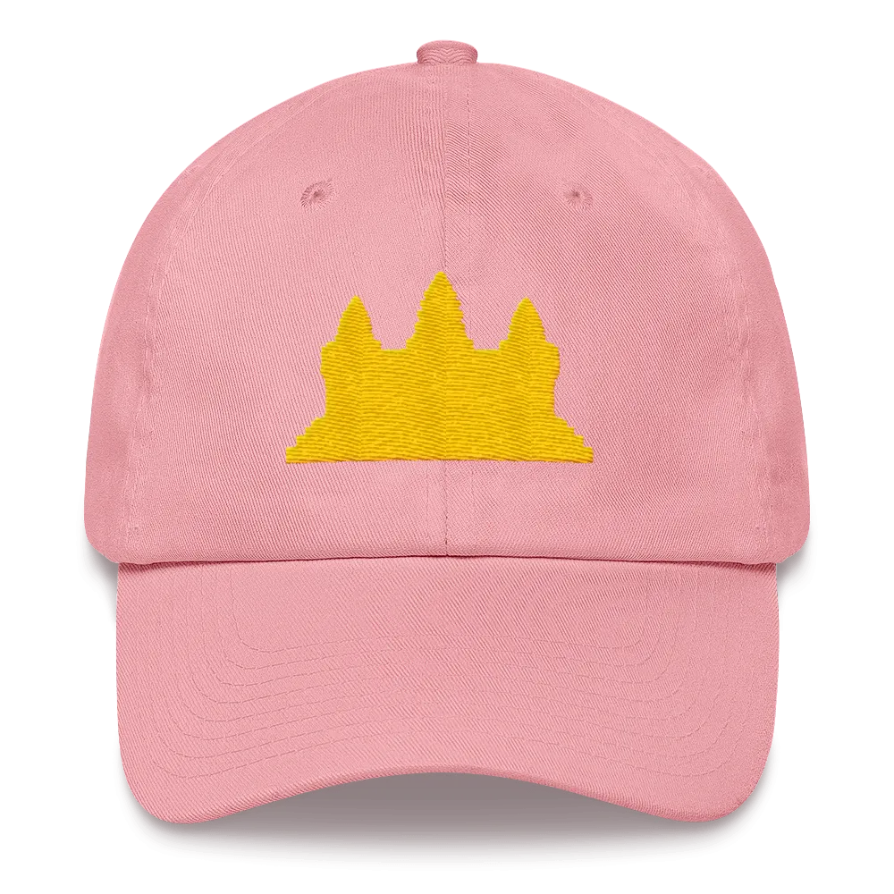 Khmer Cambodia Gold Angkor Wat Classic Dad Hat Cap