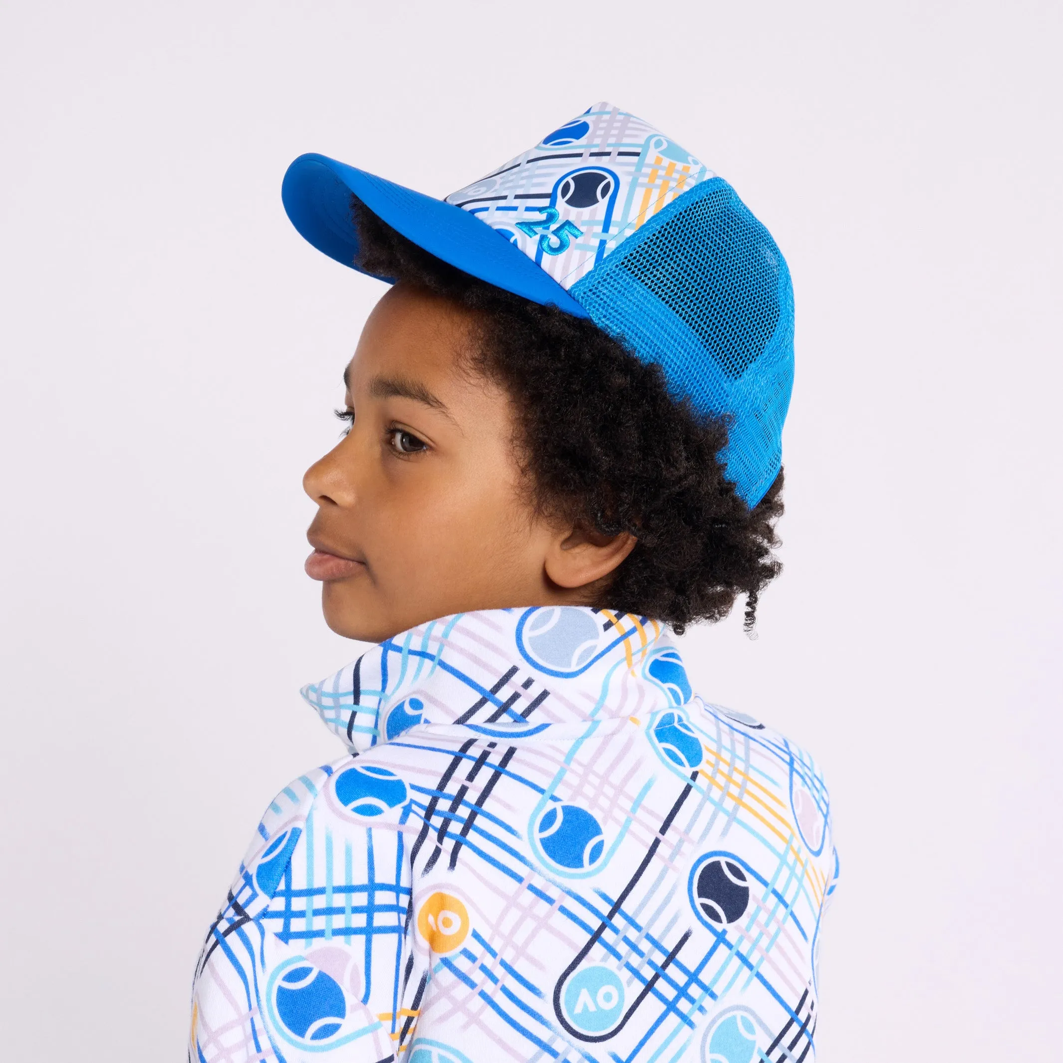 Kid's Cap Trucker Geometric