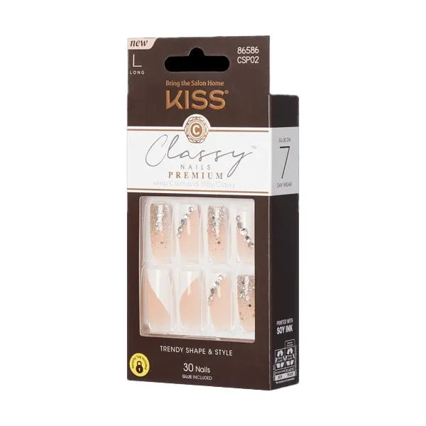 KISS Premium Classy Nails - Gorgeous-CSP02-L - (C)
